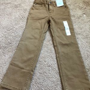 Cat & Jack khaki colored jean pants—new with tags